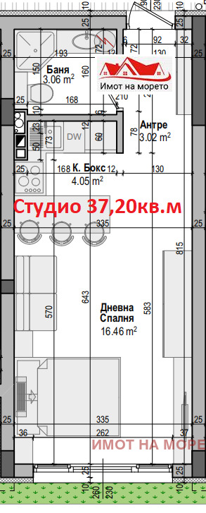 Продается  Студия область Бургас , Созопол , 37 кв.м | 90193295 - изображение [7]