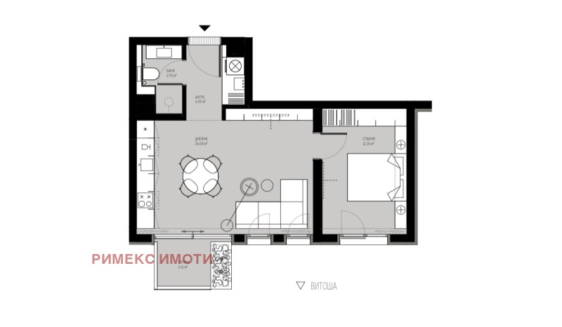 Zu verkaufen  1 Schlafzimmer Sofia , Owtscha kupel , 66 qm | 63822985