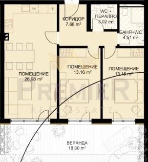 À venda  2 quartos Varna , Briz , 95 m² | 76694749