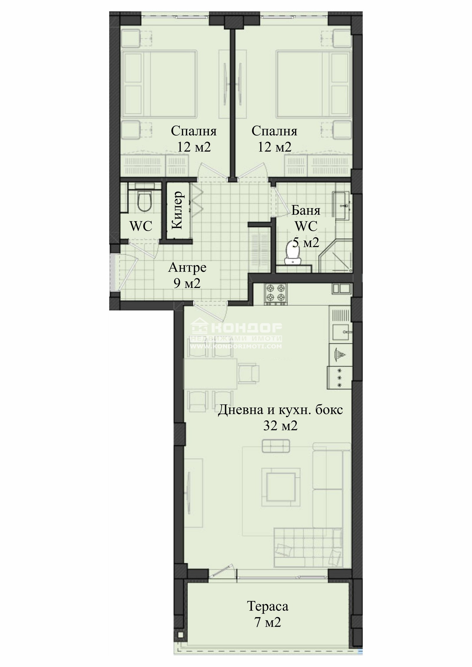 Продава 3-СТАЕН, гр. Пловдив, Кършияка, снимка 5 - Апартаменти - 33183110