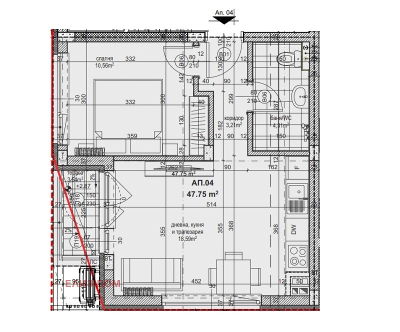 Till salu  1 sovrum Varna , Galata , 61 kvm | 31857985 - bild [9]