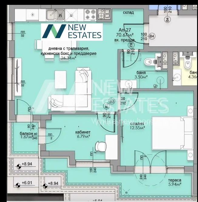 Продава 2-СТАЕН, гр. София, Малинова долина, снимка 6 - Апартаменти - 53045652