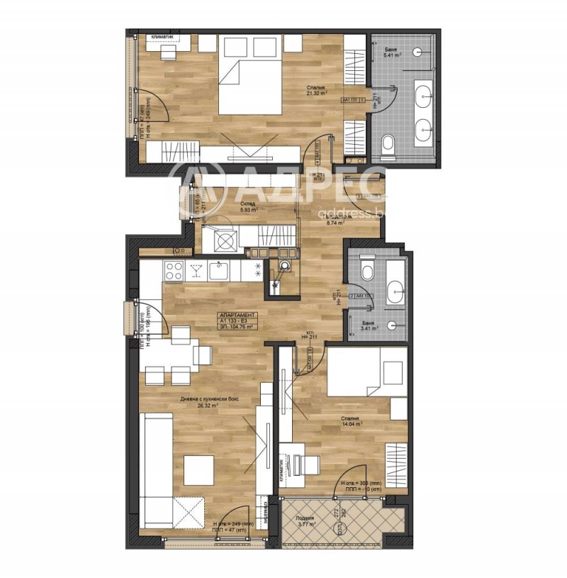 Eladó  2 hálószobás Sofia , Bojana , 136 négyzetméter | 56289103 - kép [4]