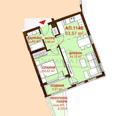 Продава 2-СТАЕН, гр. Бургас, Сарафово, снимка 2 - Апартаменти - 53278072