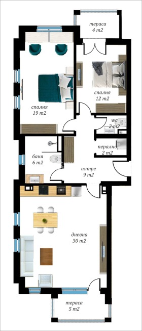 2 quartos Vastanitcheski, Plovdiv 2