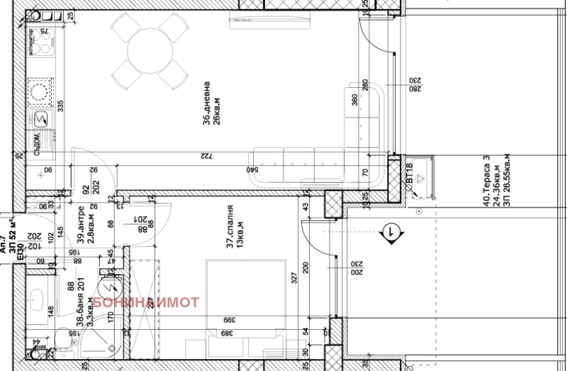 Till salu  1 sovrum Plovdiv , Ostromila , 59 kvm | 71055479