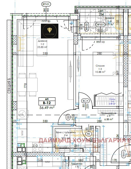 Продается  1 спальня Пловдив , Беломорски , 60 кв.м | 82134876 - изображение [2]