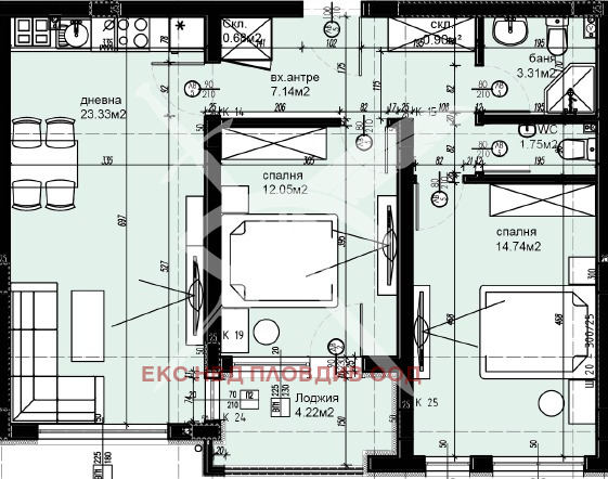 Продава 3-СТАЕН, гр. Пловдив, Христо Смирненски