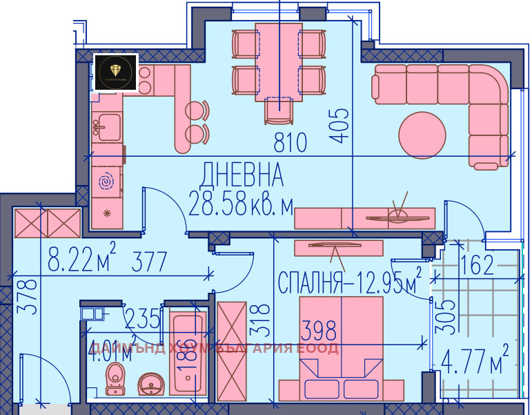 Til salgs  1 soverom Plovdiv , Trakija , 86 kvm | 24631903 - bilde [2]