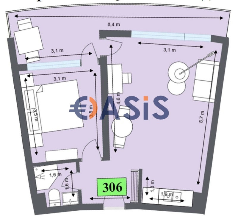 Продава 2-СТАЕН, гр. Обзор, област Бургас, снимка 7 - Апартаменти - 53136948