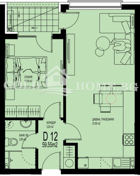 Продава 2-СТАЕН, гр. Пловдив, Христо Смирненски, снимка 7 - Апартаменти - 53412269