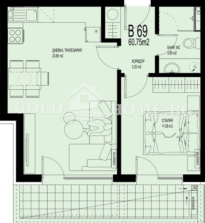 Продава 2-СТАЕН, гр. Пловдив, Христо Смирненски, снимка 4 - Апартаменти - 53412269