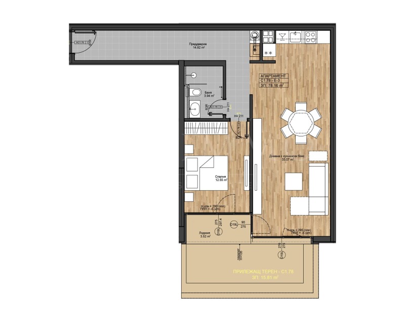 En venta  1 dormitorio Sofia , Boyana , 98 metros cuadrados | 81626108 - imagen [3]