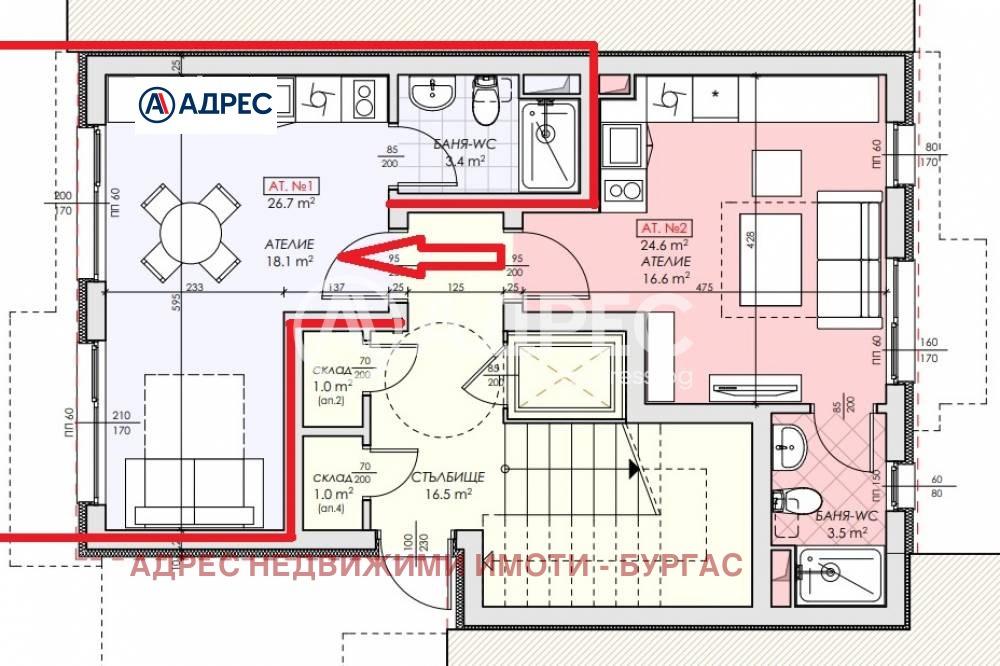 Продава 1-СТАЕН, гр. Несебър, област Бургас, снимка 2 - Апартаменти - 53945392