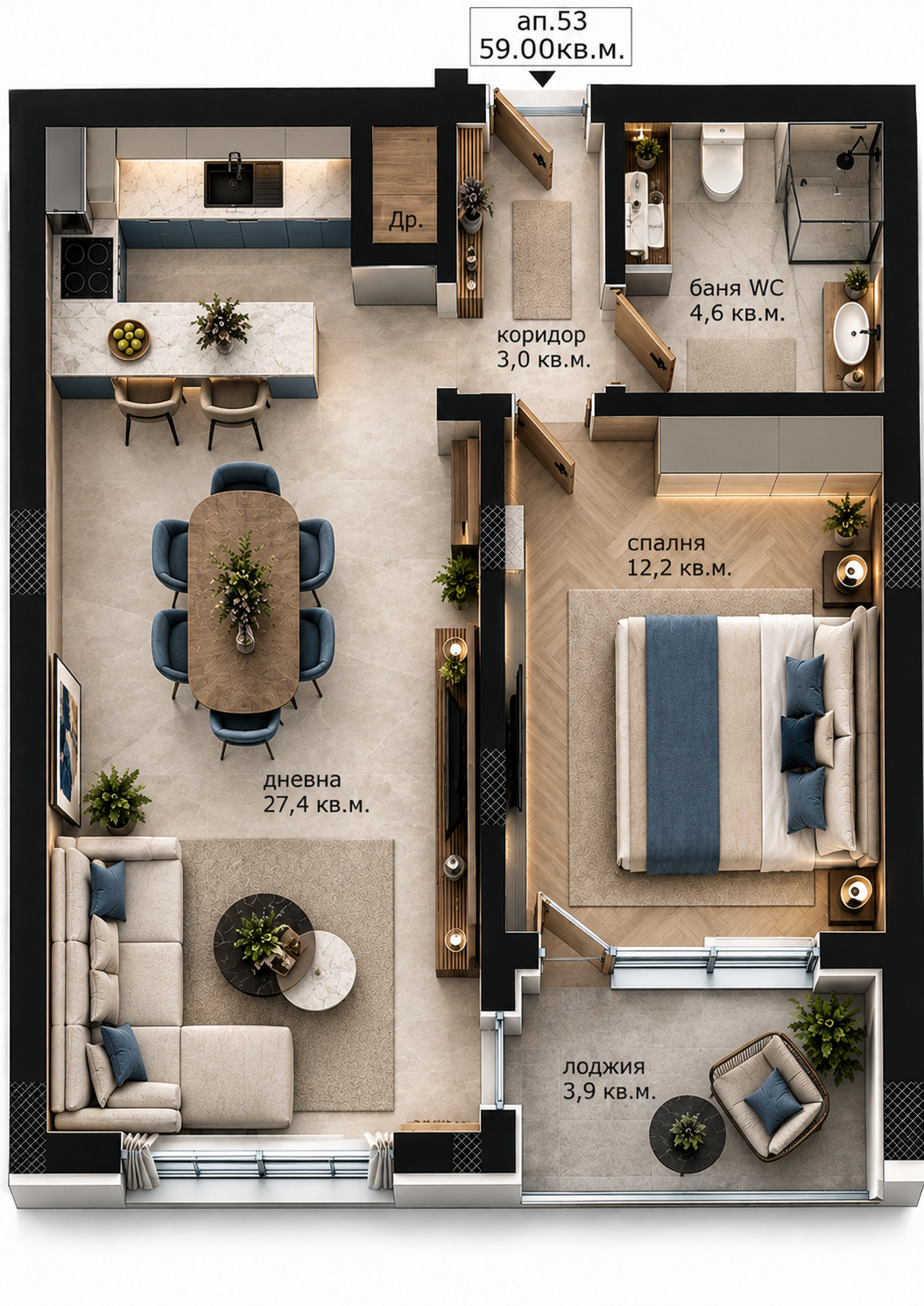 Продава 2-СТАЕН, гр. Варна, Възраждане 3, снимка 2 - Апартаменти - 56084600