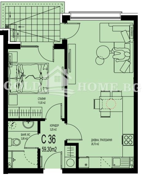 Продава 2-СТАЕН, гр. Пловдив, Христо Смирненски, снимка 5 - Апартаменти - 52411777