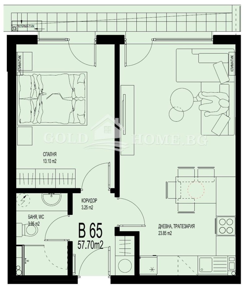 Продава 2-СТАЕН, гр. Пловдив, Христо Смирненски, снимка 3 - Апартаменти - 52411777