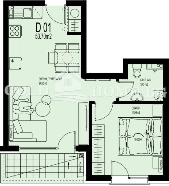 Продава 2-СТАЕН, гр. Пловдив, Христо Смирненски, снимка 2 - Апартаменти - 52411777