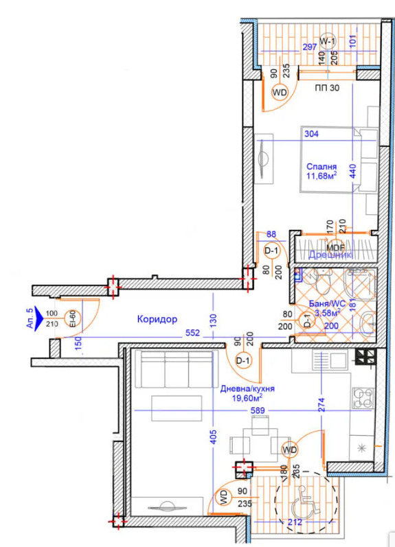 Продава 2-СТАЕН, гр. Варна, Център, снимка 2 - Aпартаменти - 48974169