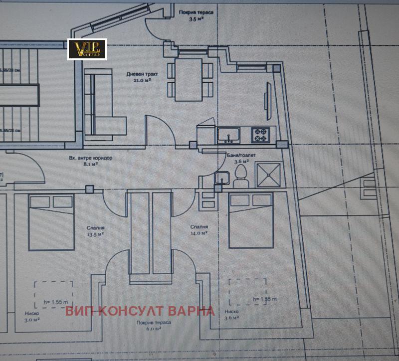 Продава 3-СТАЕН, гр. Варна, Колхозен пазар, снимка 4 - Aпартаменти - 47443245