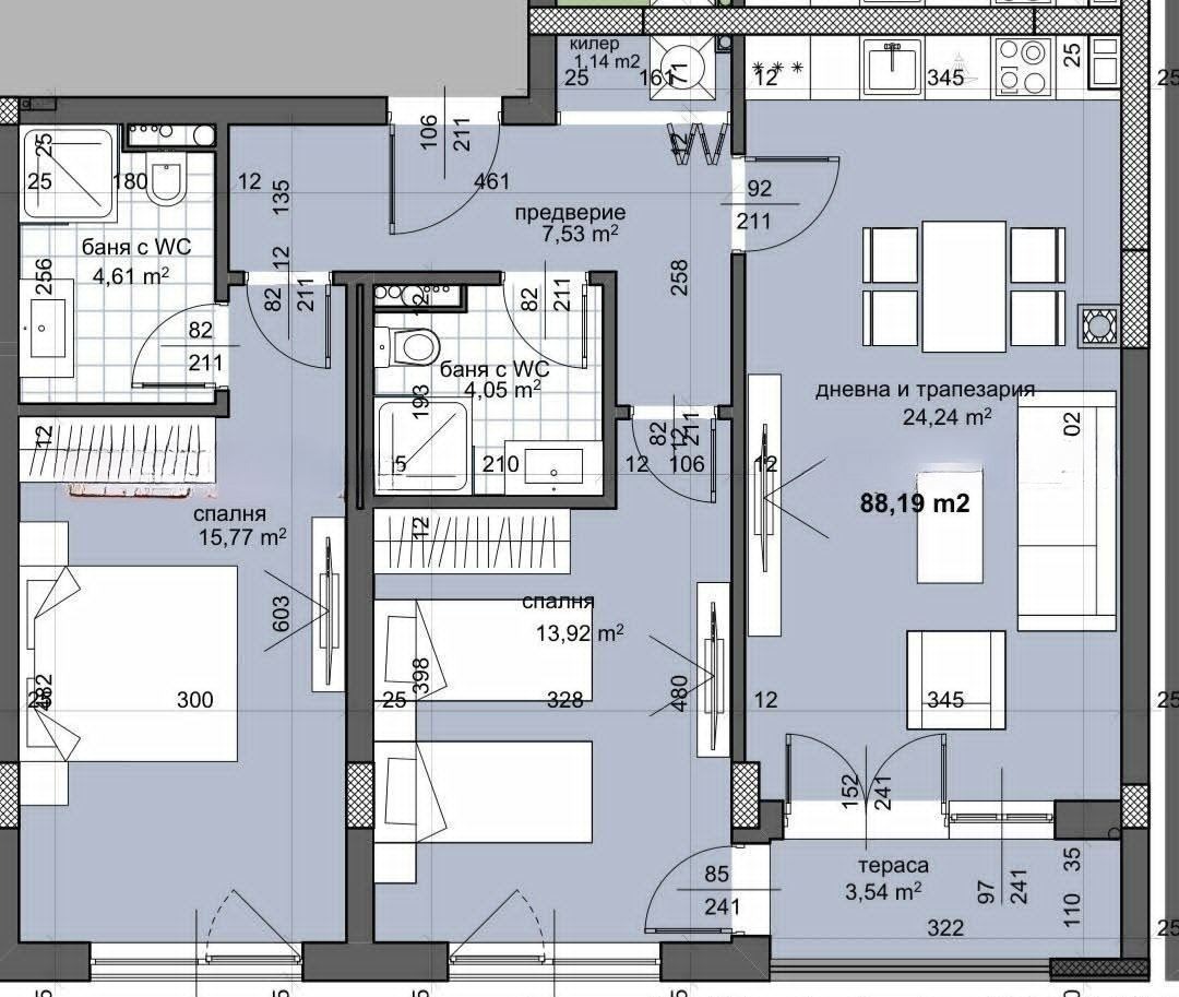 Продава 3-СТАЕН, гр. Пловдив, Тракия, снимка 2 - Апартаменти - 55893161