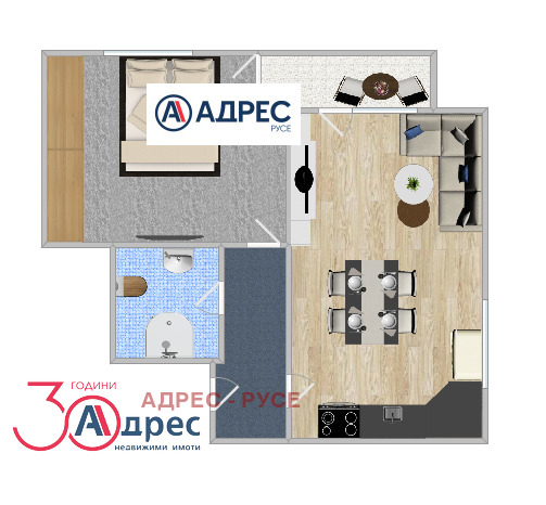 Te koop  Studio Ruse , Alei Vazrazjdane , 52 m² | 84369459 - afbeelding [9]