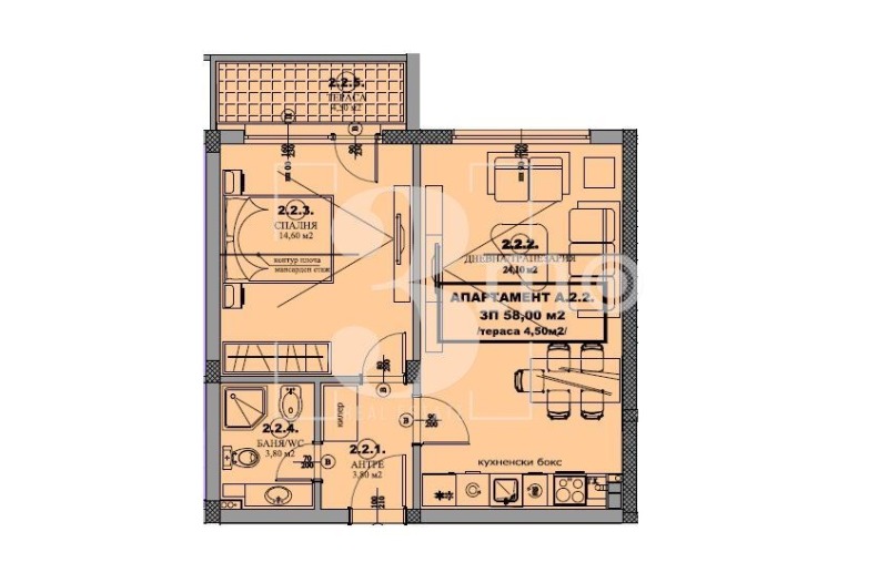 Продава 2-СТАЕН, гр. Елин Пелин, област София област, снимка 9 - Aпартаменти - 46421476