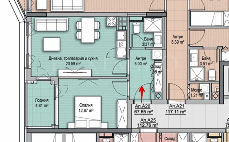 Продава 2-СТАЕН, гр. София, Витоша, снимка 2 - Aпартаменти - 48252186