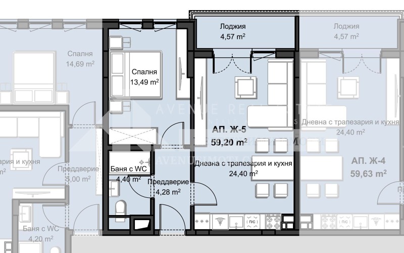 Na prodej  1 ložnice Plovdiv , Christo Smirnenski , 76 m2 | 70483377 - obraz [2]