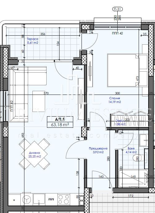 Продава 2-СТАЕН, гр. Пловдив, Беломорски, снимка 2 - Апартаменти - 55736570