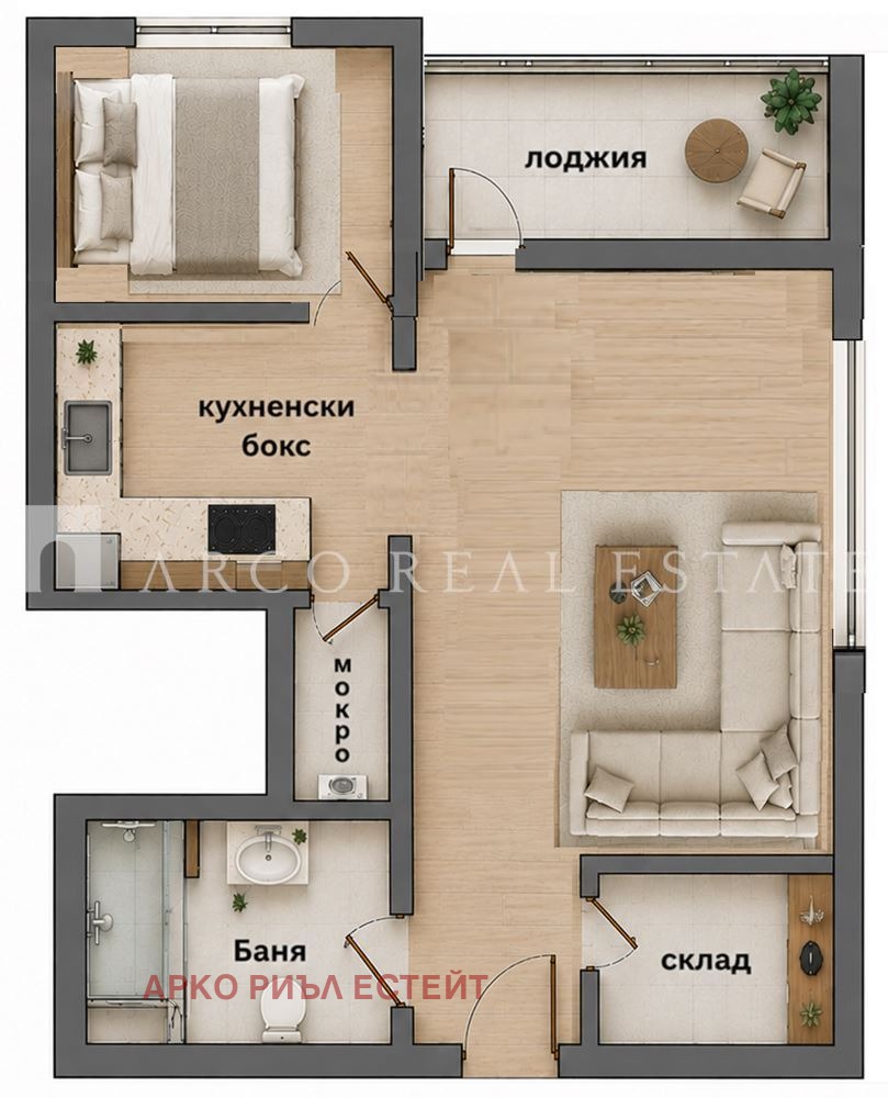 Продава 2-СТАЕН, гр. София, Лагера, снимка 3 - Апартаменти - 56698155