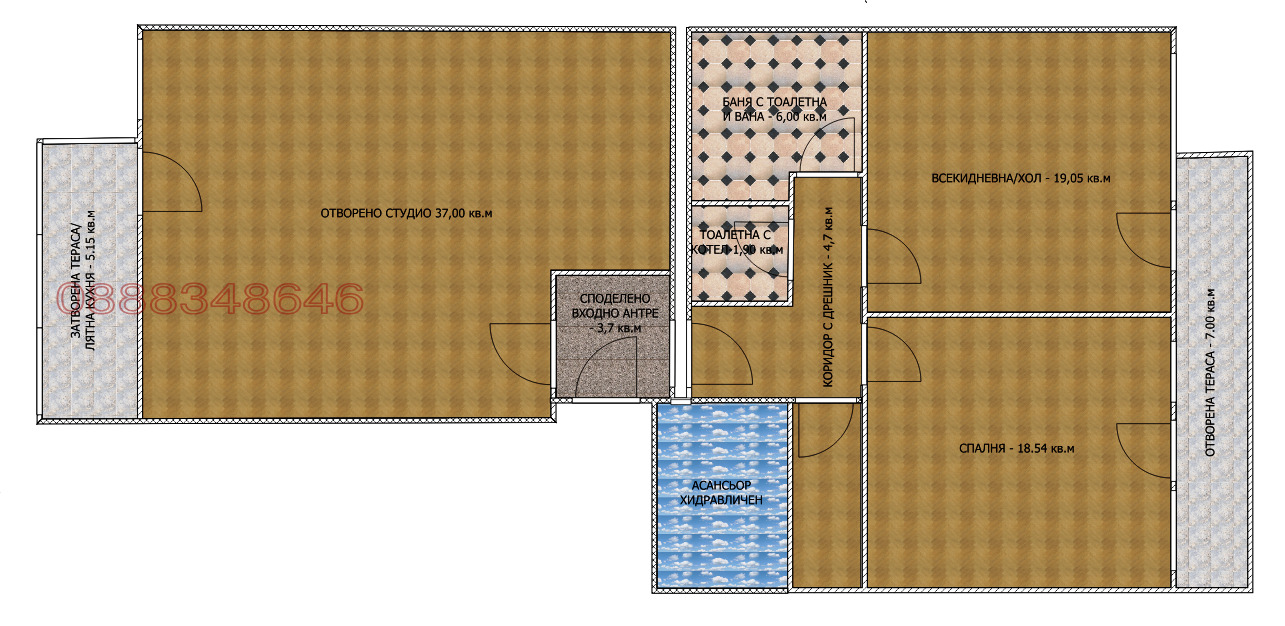 Продава 3-СТАЕН, гр. Стара Загора, Център