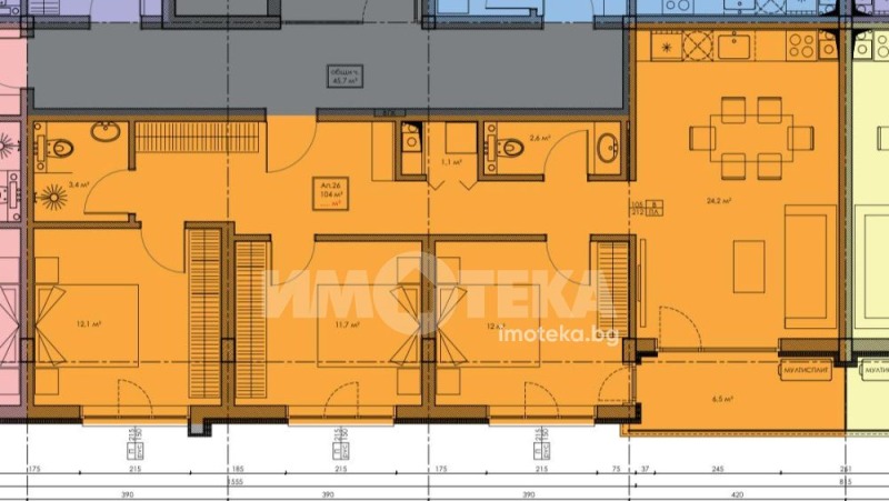 In vendita  3+ camere da letto Varna , Vladislav Varnenchik 1 , 117 mq | 27579214