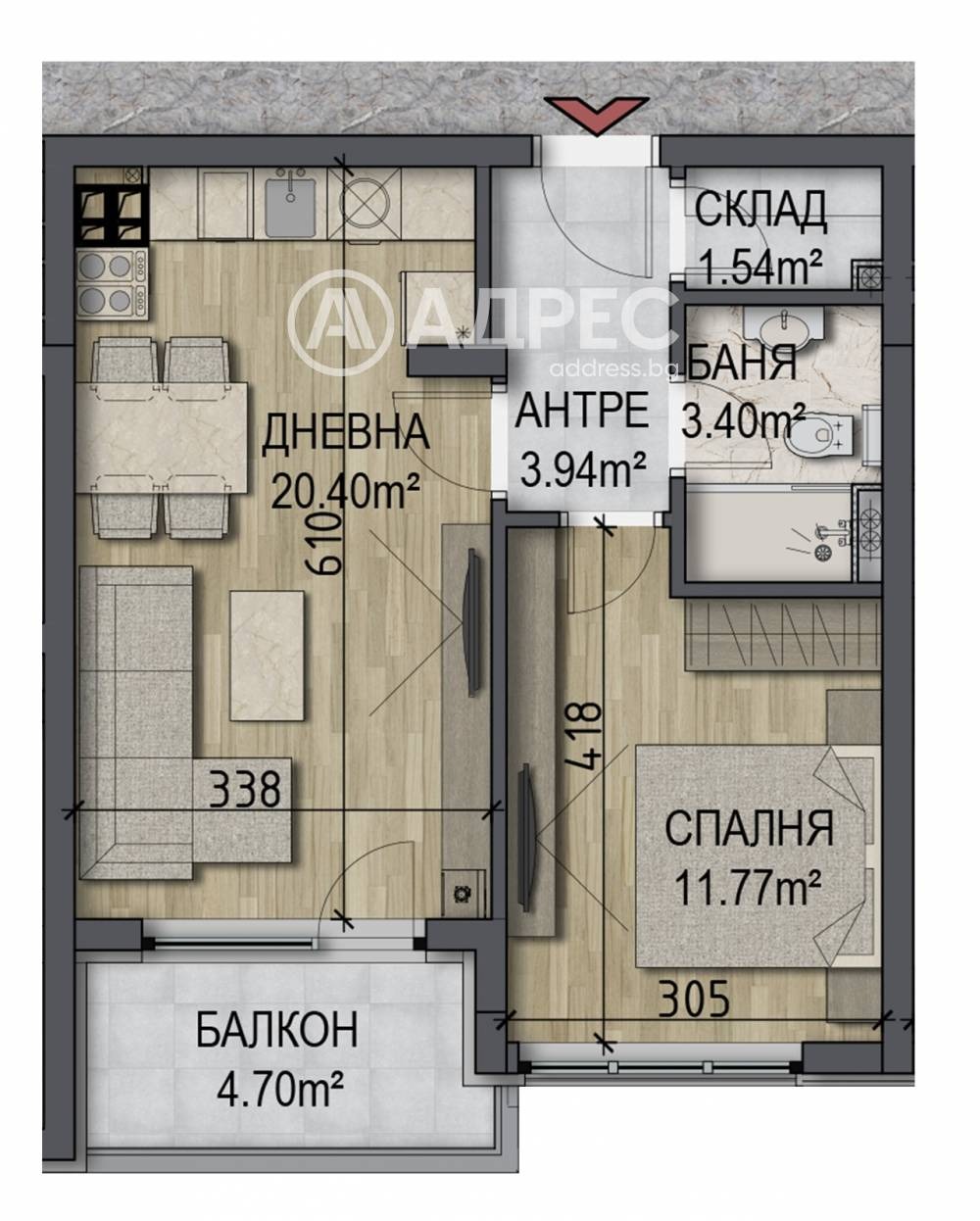 Продава 2-СТАЕН, гр. София, Овча купел, снимка 4 - Апартаменти - 55324548
