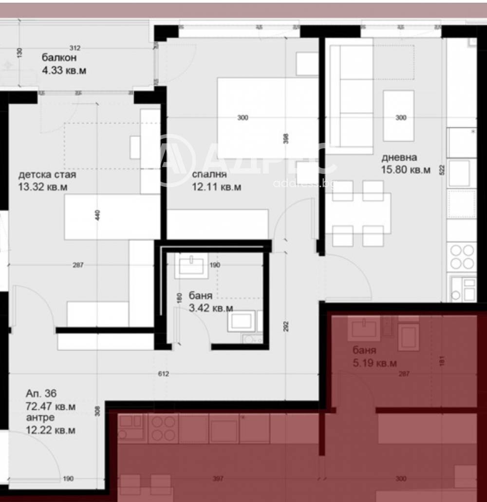 Продава 3-СТАЕН, гр. Варна, Цветен квартал, снимка 4 - Апартаменти - 55090886