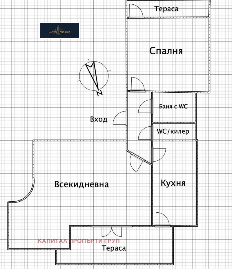 Продаја  1 спаваћа соба Софија , Белите брези , 80 м2 | 52210447 - слика [2]