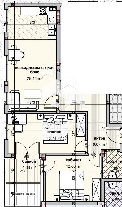 Zu verkaufen  2 Schlafzimmer Warna , Wladislaw Warnentschik 1 , 101 qm | 58626014 - Bild [3]