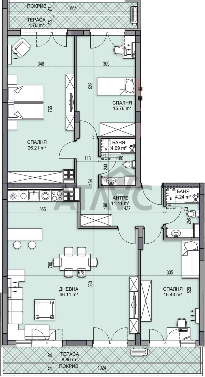 Продава 4-СТАЕН, гр. Пловдив, Гагарин, снимка 3 - Апартаменти - 53271599