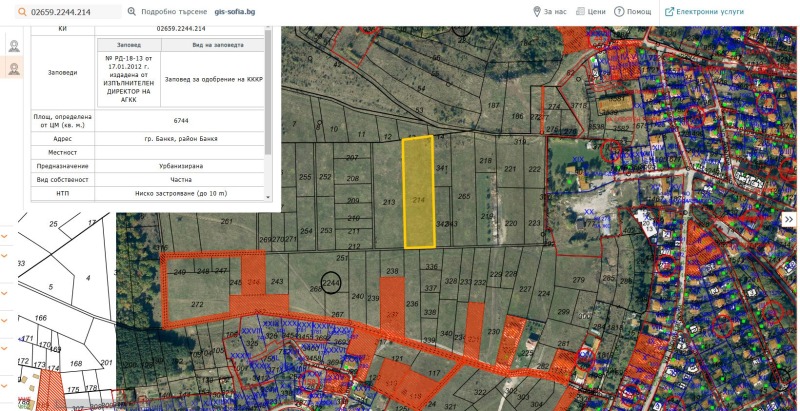 Продава ПАРЦЕЛ, гр. Банкя, област София-град, снимка 1 - Парцели - 49225734