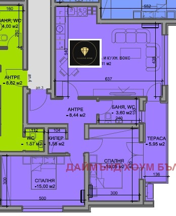 Eladó  2 hálószobás Plovdiv , Juzsen , 112 négyzetméter | 11747529 - kép [2]