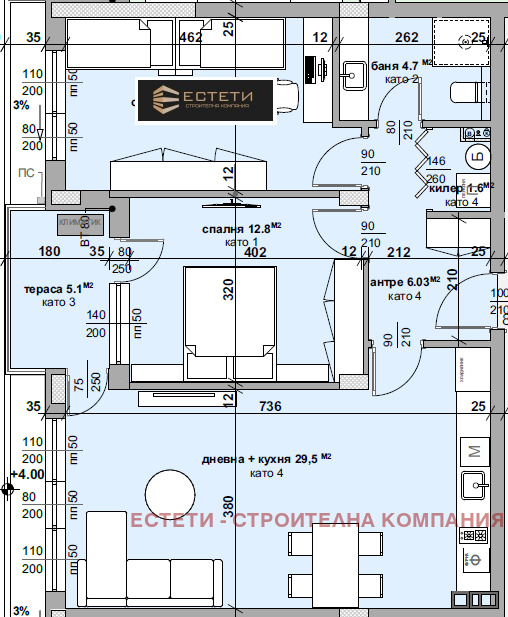 Продава  3-стаен град Стара Загора , Самара 3 , 94 кв.м | 32204310 - изображение [3]