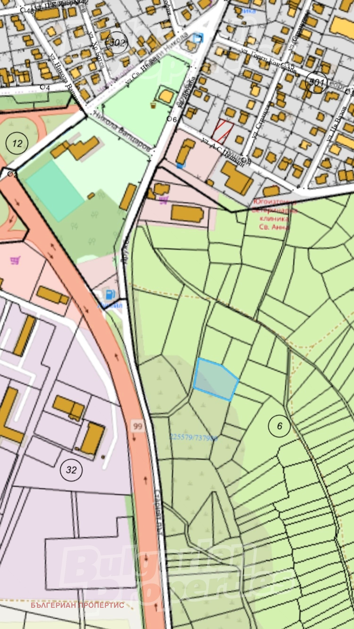 Продава ПАРЦЕЛ, гр. Черноморец, област Бургас, снимка 2 - Парцели - 55228744