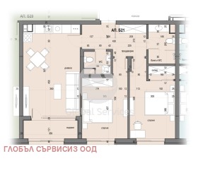 2 Schlafzimmer Slawija, Sofia