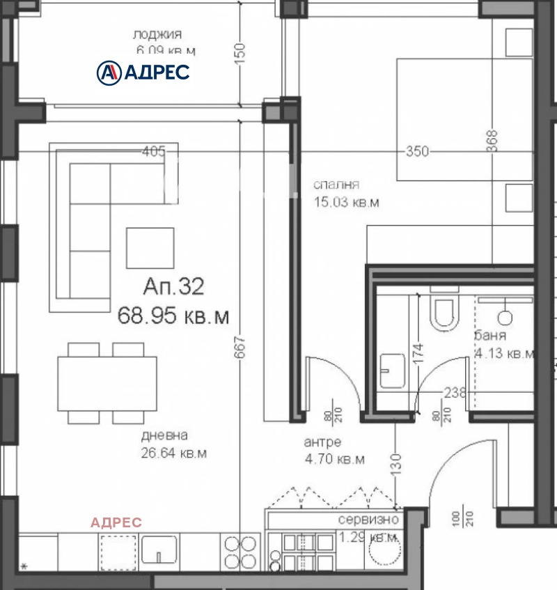 Продается  1 спальня Варна , Аспарухово , 81 кв.м | 13184328 - изображение [4]
