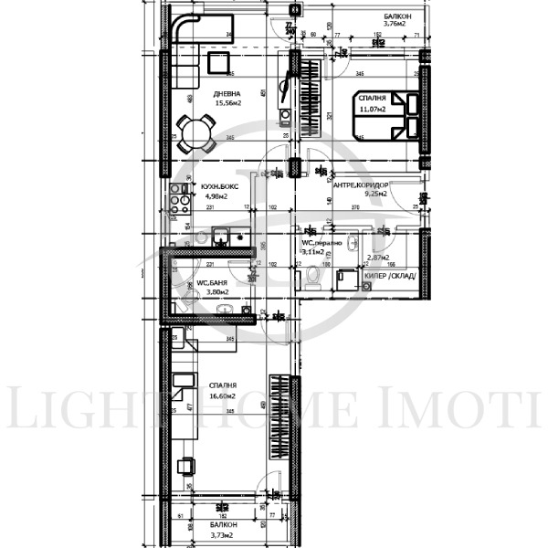 Eladó  2 hálószobás Plovdiv , Trakija , 108 négyzetméter | 75169328 - kép [6]