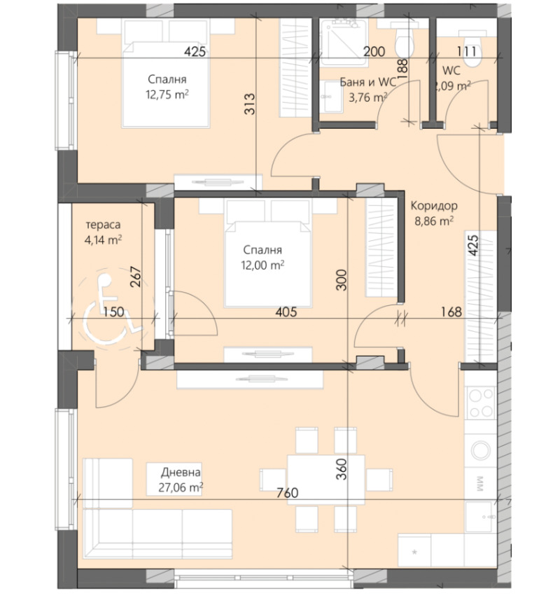 Продава 3-СТАЕН в град Пловдив, Кършияка - 100 кв.м / 124 600 € » 243 696.42 лв., ЛИДЕРА