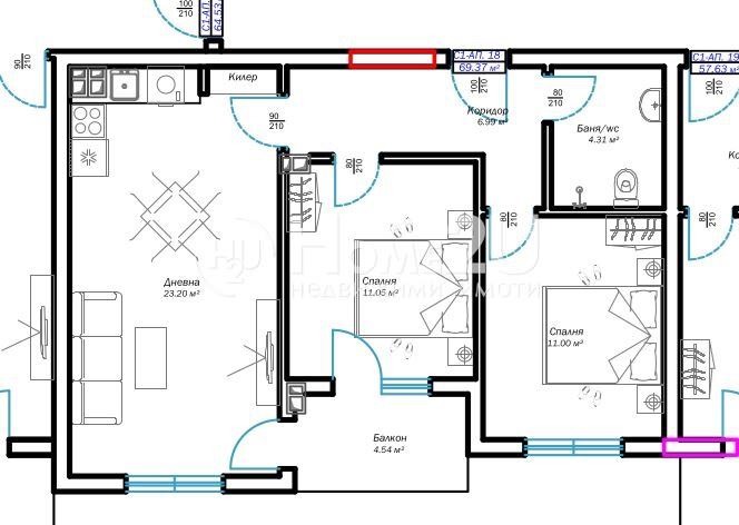 На продаж  2 спальні Варна , м-т Пчелина , 89 кв.м | 94245145 - зображення [7]