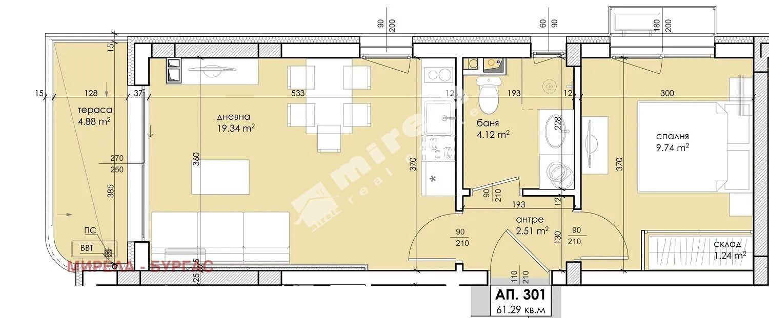 Продава 2-СТАЕН, гр. Созопол, област Бургас, снимка 4 - Апартаменти - 53144796