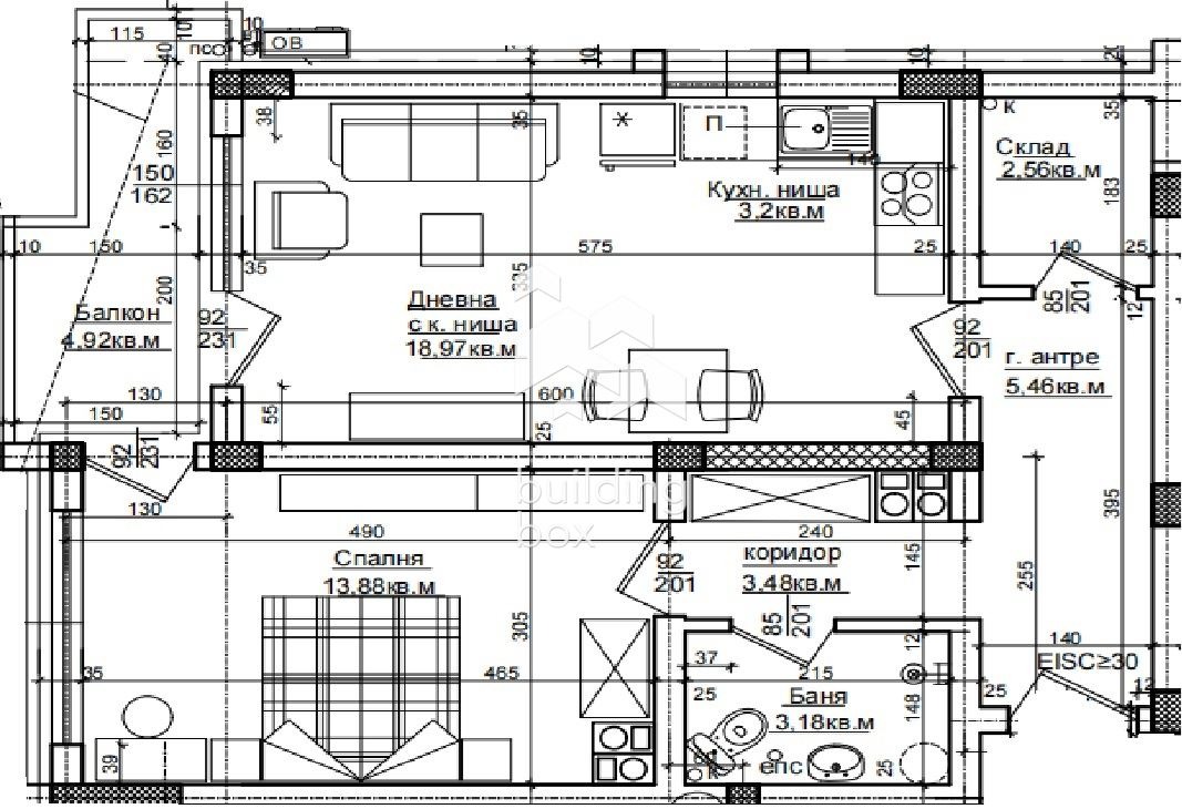 Продава 2-СТАЕН, гр. Хисаря, област Пловдив, снимка 2 - Апартаменти - 54254694