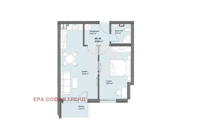 Te koop  1 slaapkamer Sofia , Ljulin 9 , 67 m² | 76299302 - afbeelding [3]